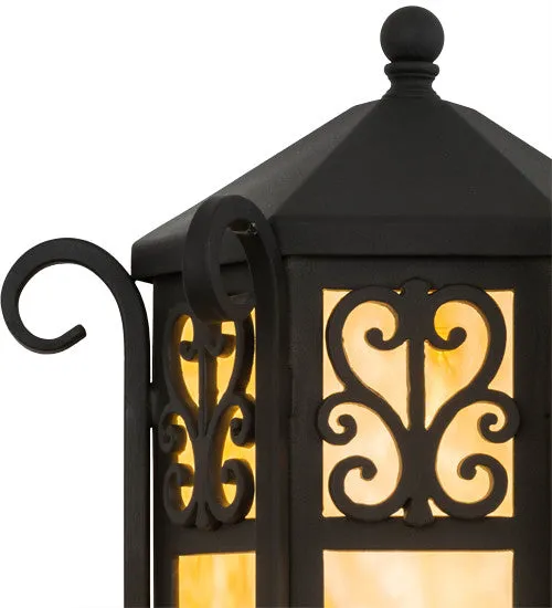 12"W Mission Caprice Outdoor Lantern Wall Sconce