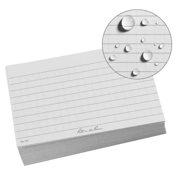 3 X 5 Index Cards - Gray - 100 Pack