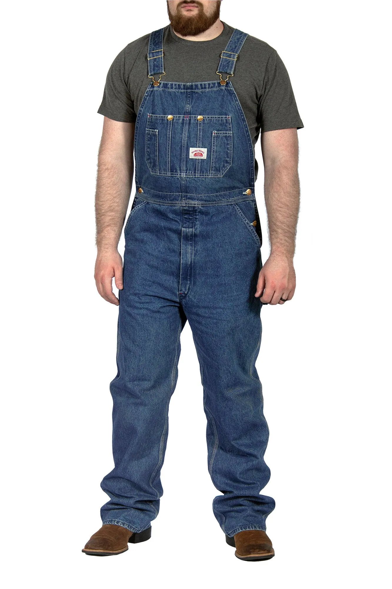 #699 Stone Washed Bib Overalls