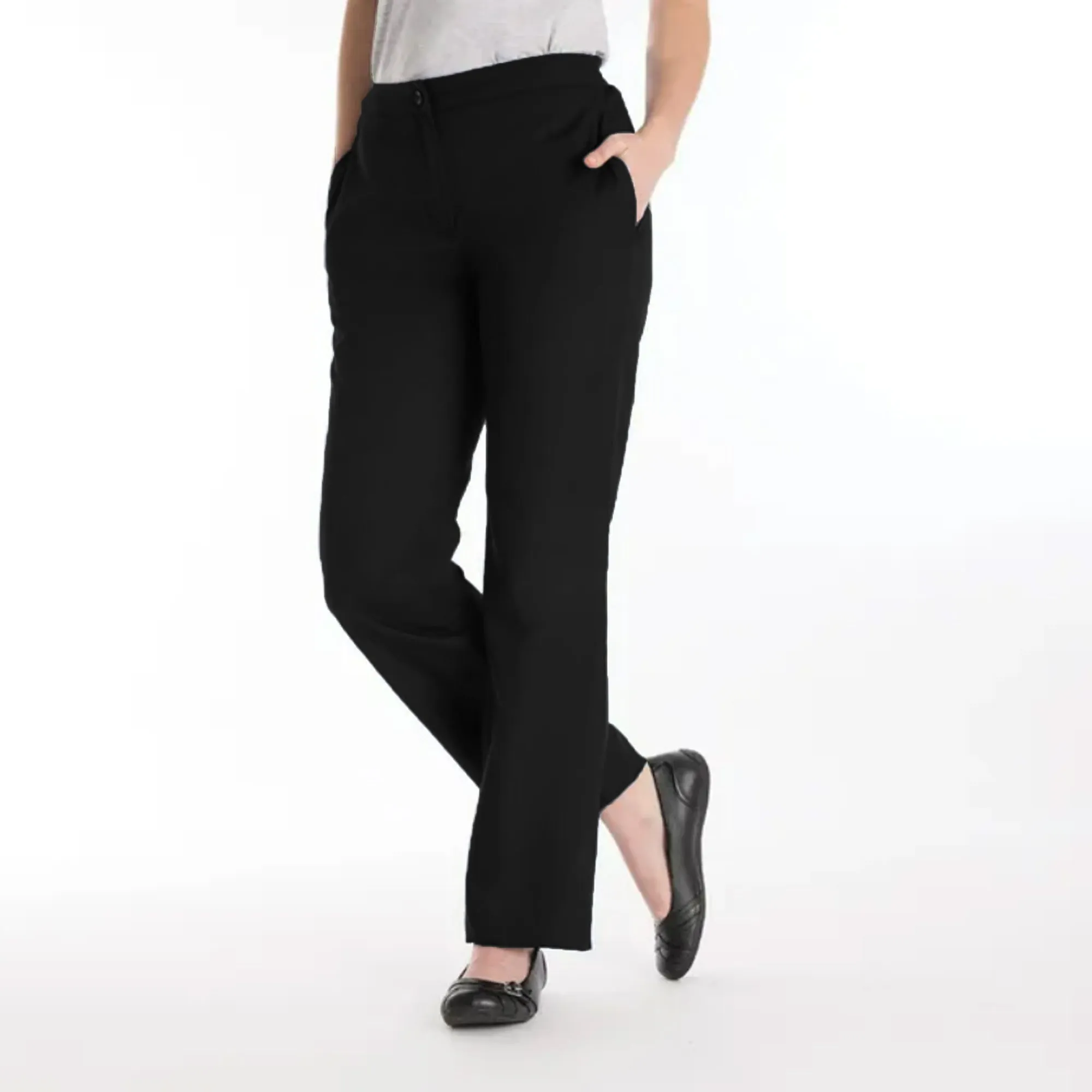 Alexandra Womens/Ladies Icona Wide Leg Formal Work Suit Trousers