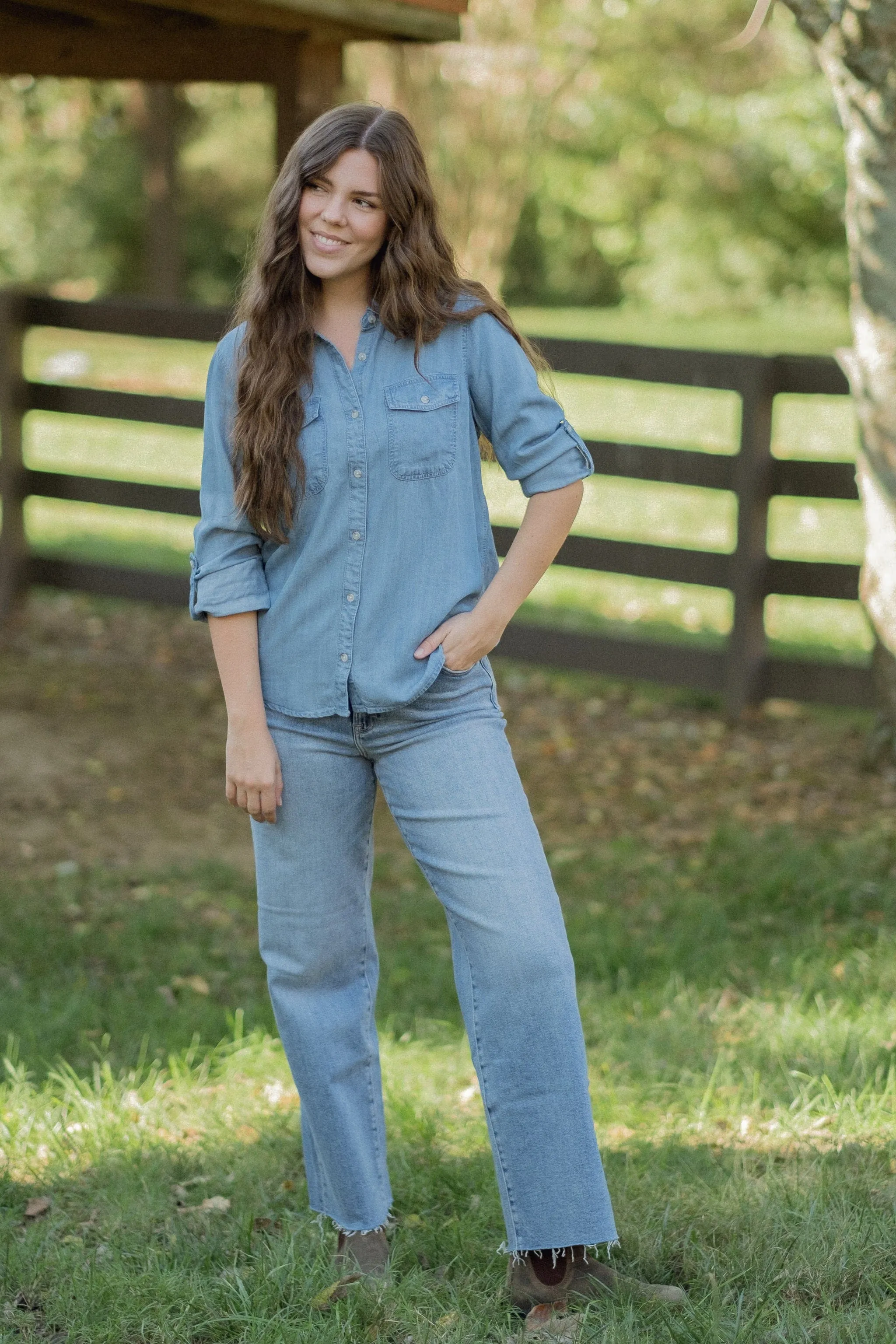 Amsterdam Button Down - Dark Wash