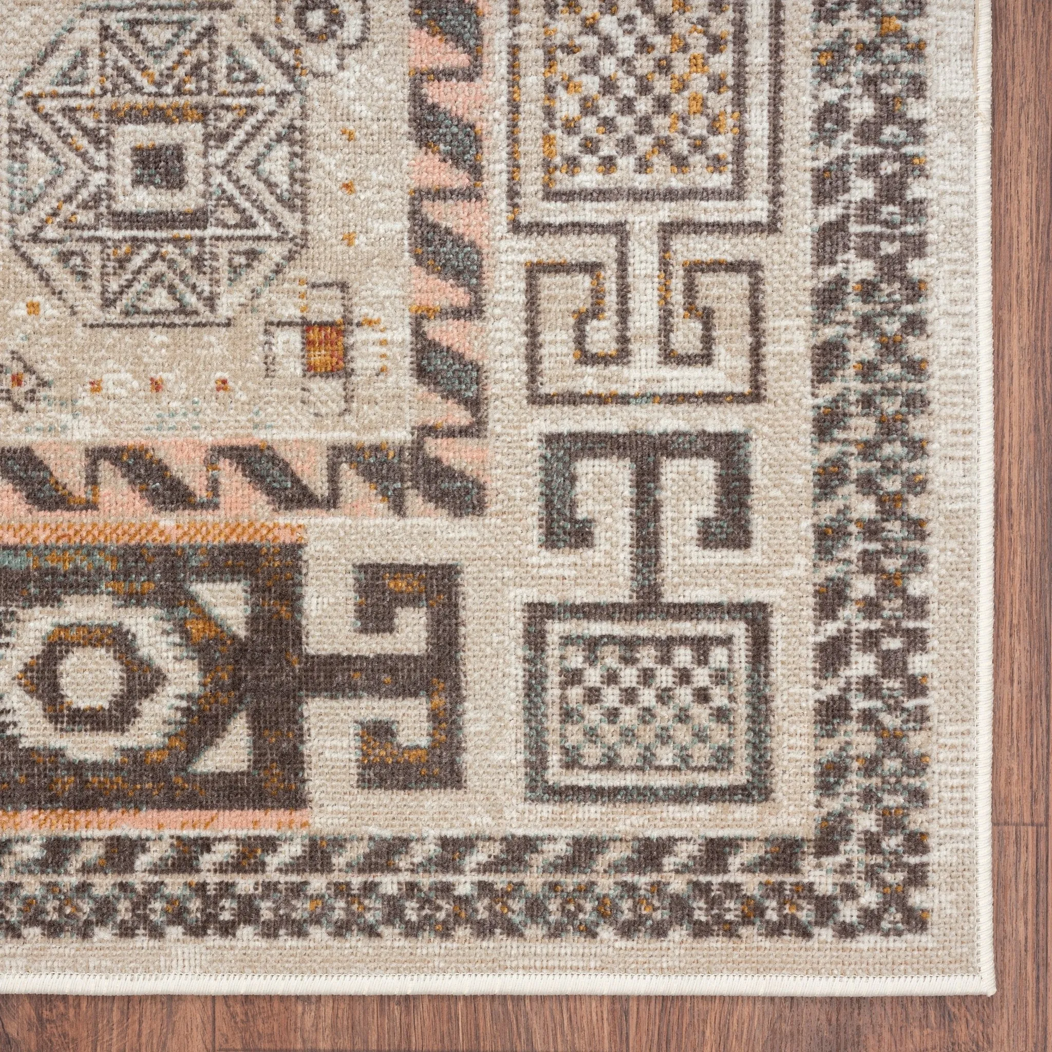 Antiquity 81474CRN Cream/Brown Rug