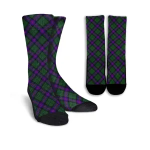 Armstrong Modern Tartan Crew Socks Cross Tartan Style