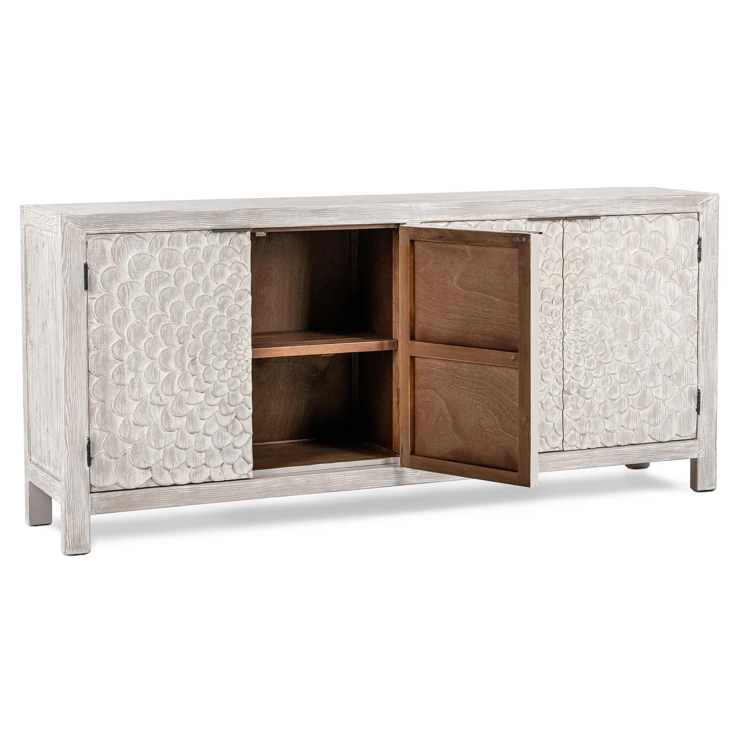 Astrid 4 Door Cabinet, Vintage Cream