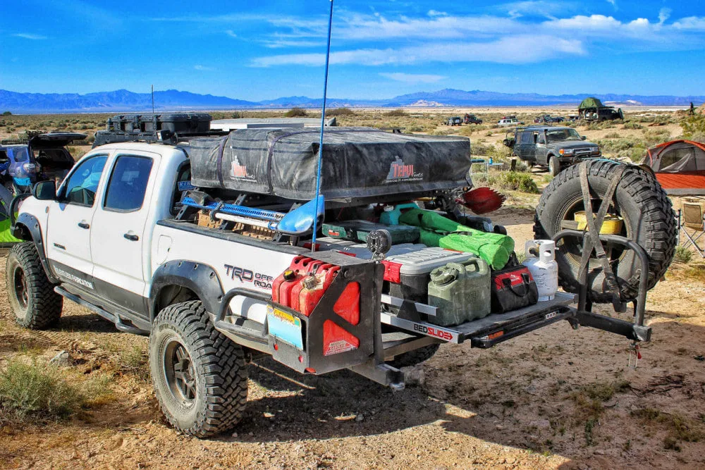 Bedslide 1000 Classic Ute Bed Slide Cargo Organizer | 75" X 43" | Silver Edition