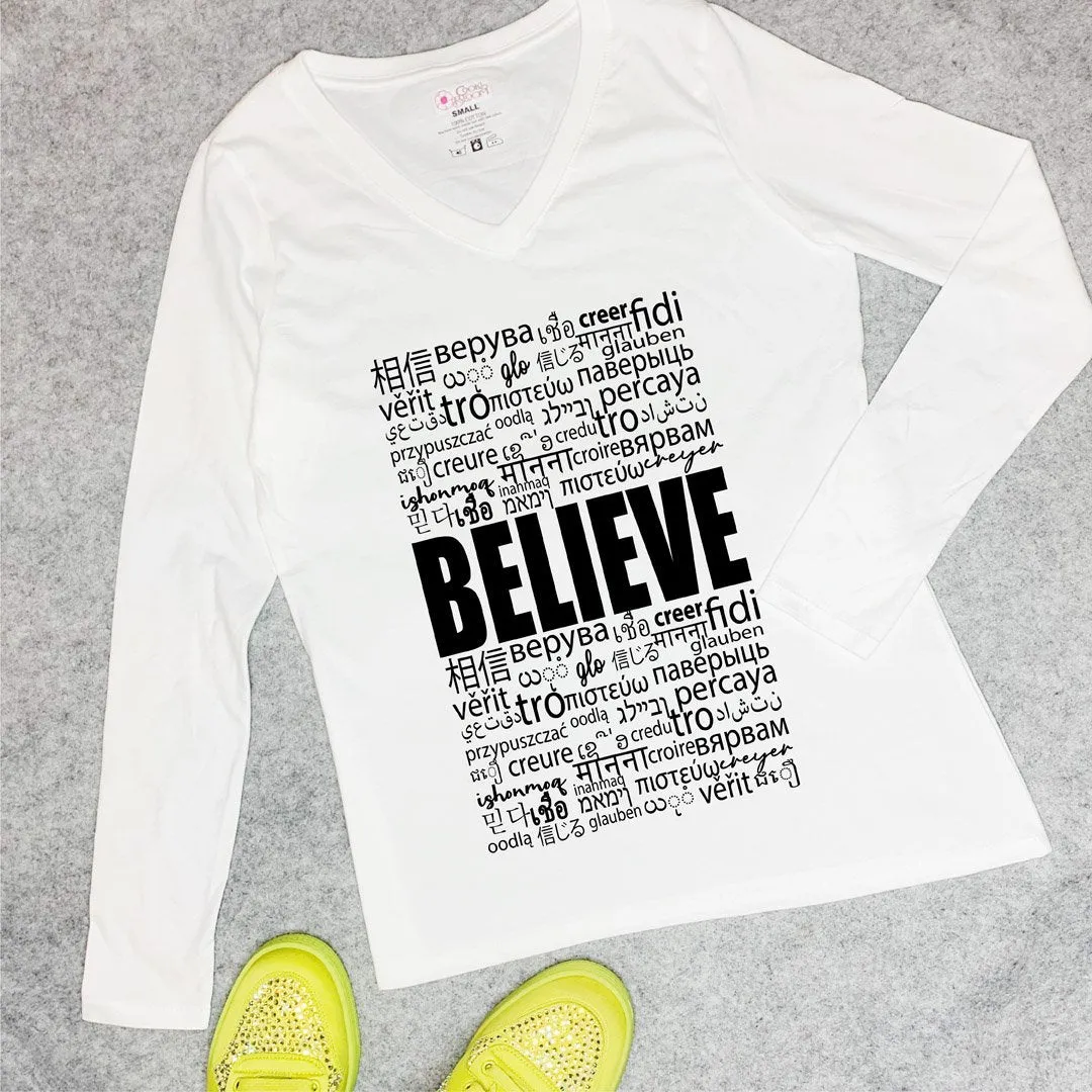 Believe in Translation Long-Sleeve T-Shirt