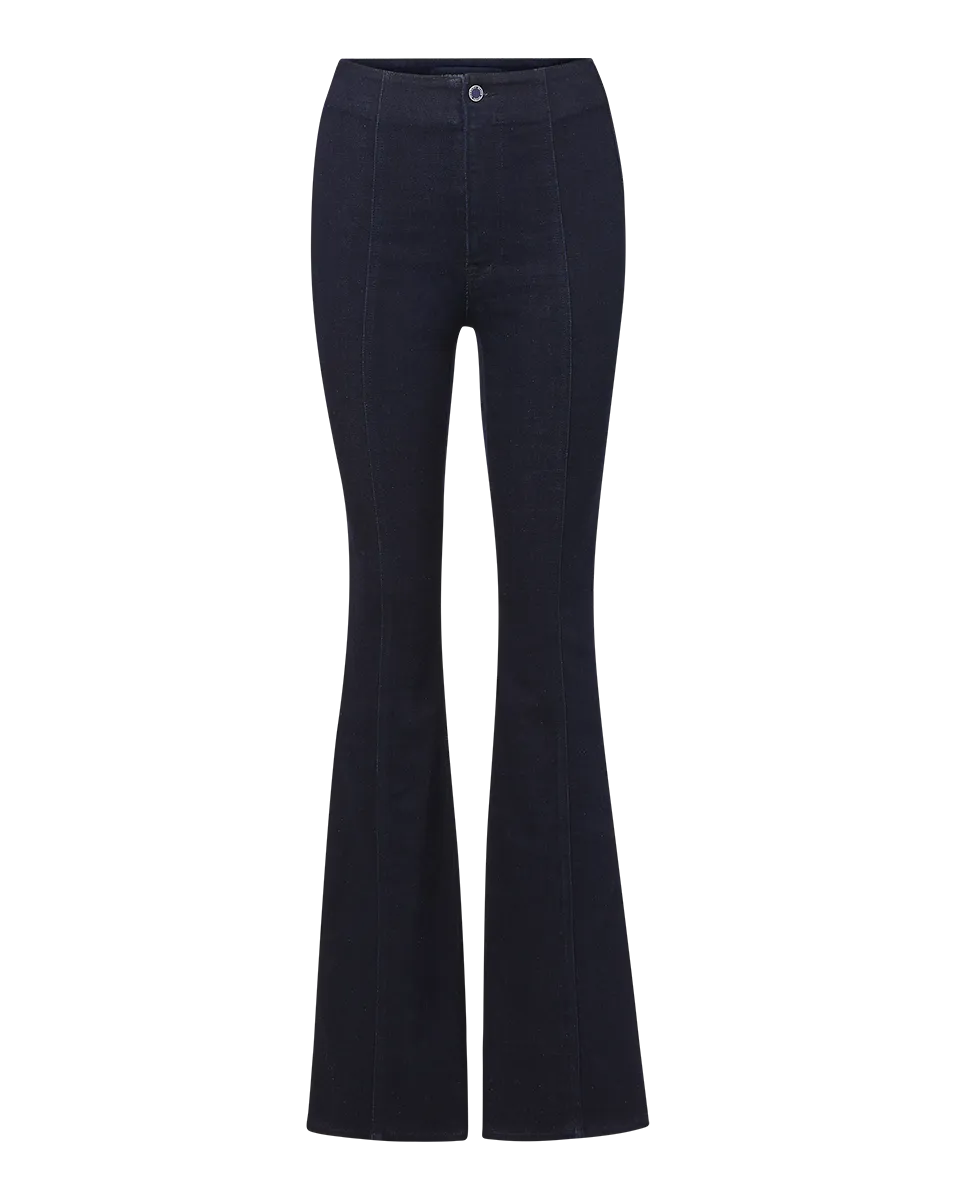 Beverly Seamed Skinny-Flare Jean