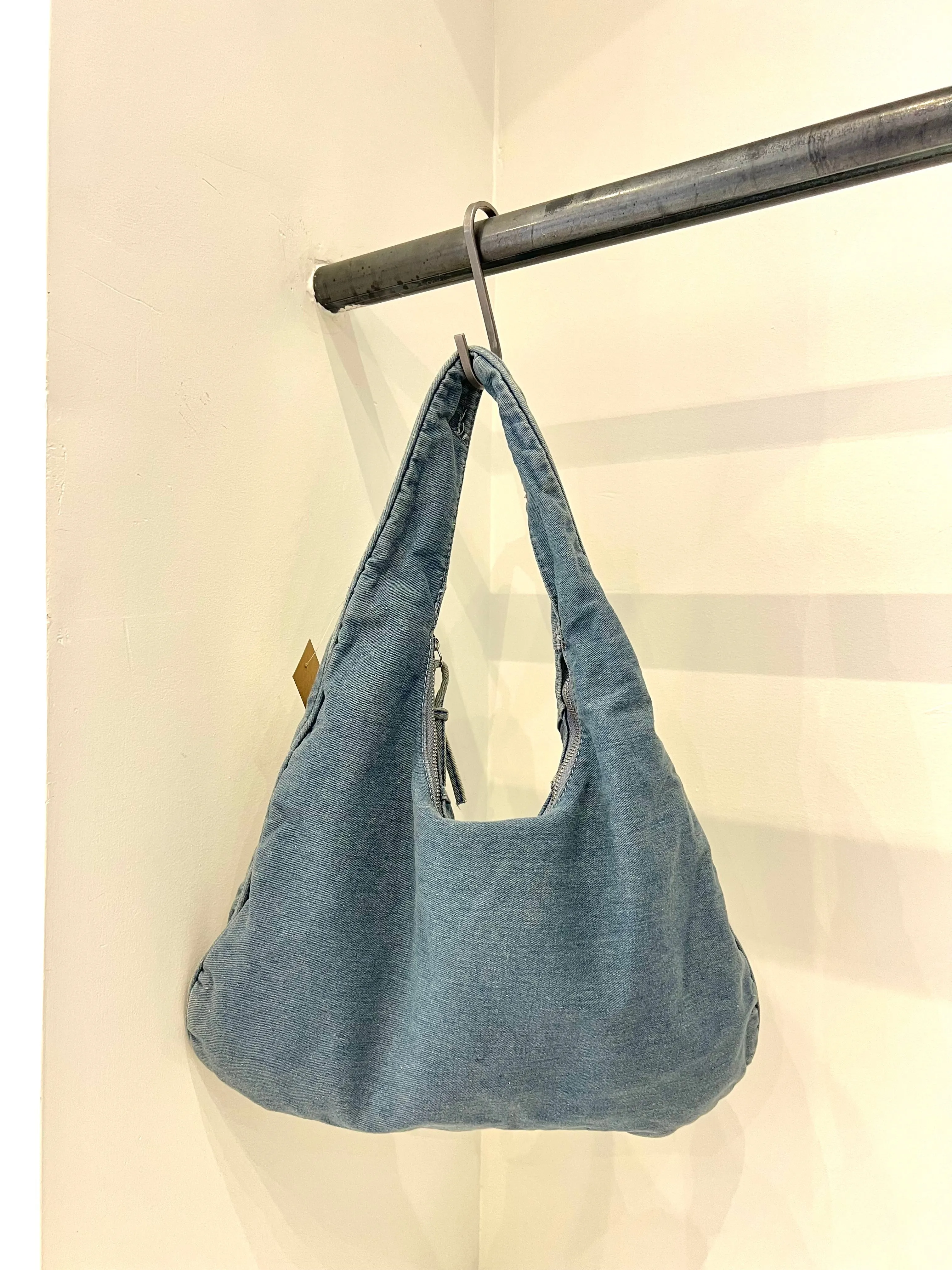 BIKE Denim shoulder bag