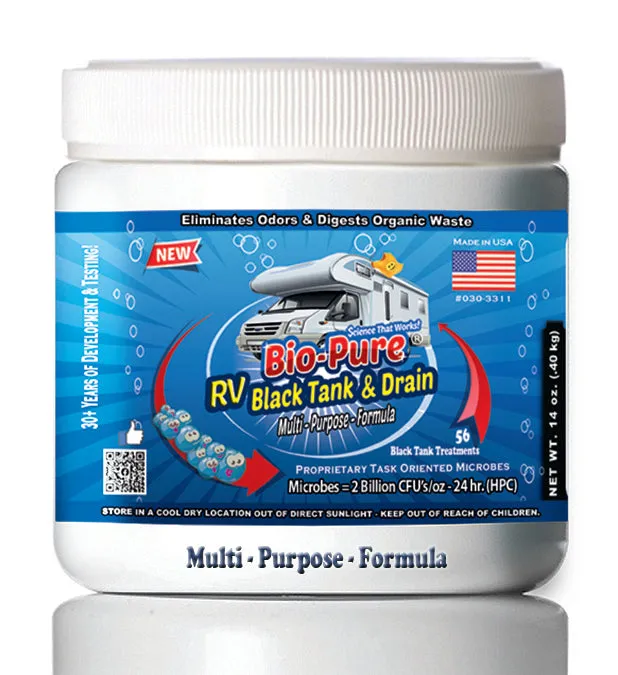 Bio-Pure RV Black Tank/Septic, Restore CONCENTRATE 14 Oz. - 56 Treatments