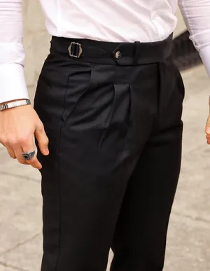 Black Signature Formal Gurkha Pants by ITALIAN VEGA®