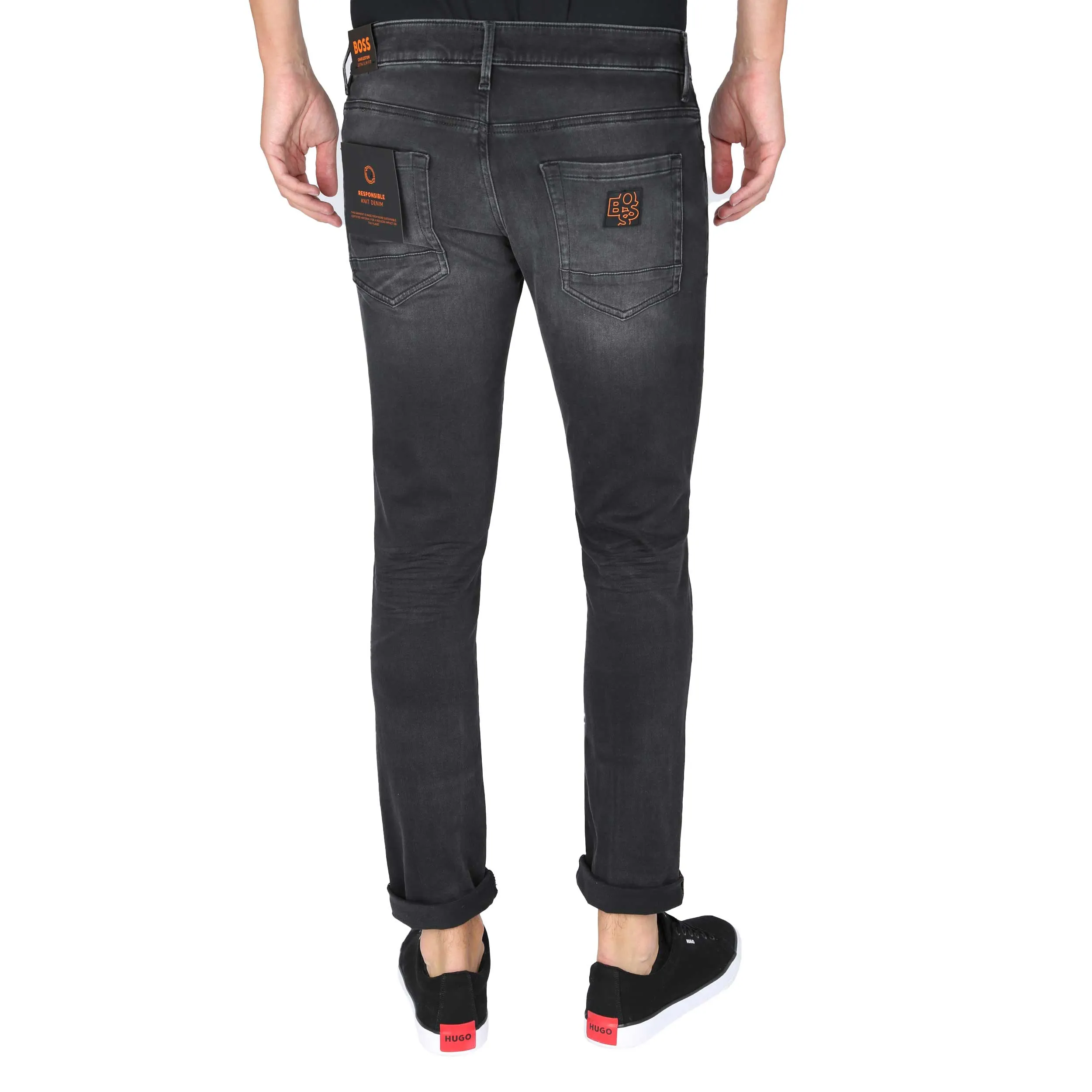 BOSS Charleston BC Jean in Dark Grey Wash