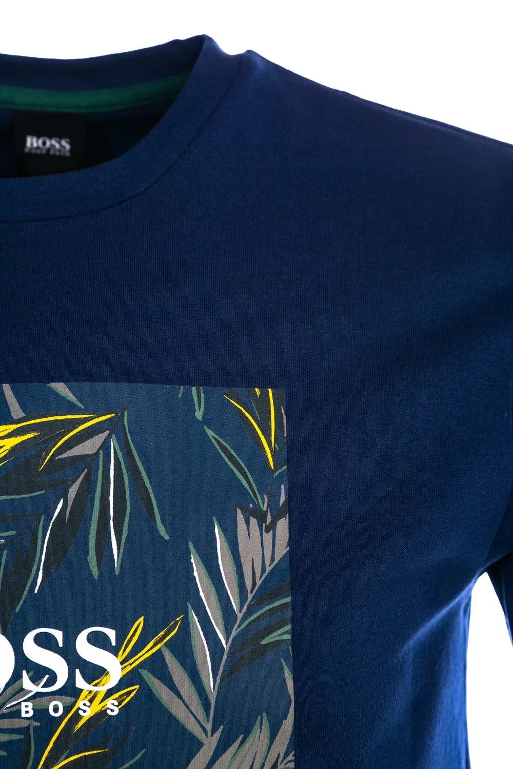 BOSS Troaar 5 T Shirt in Blue Palm