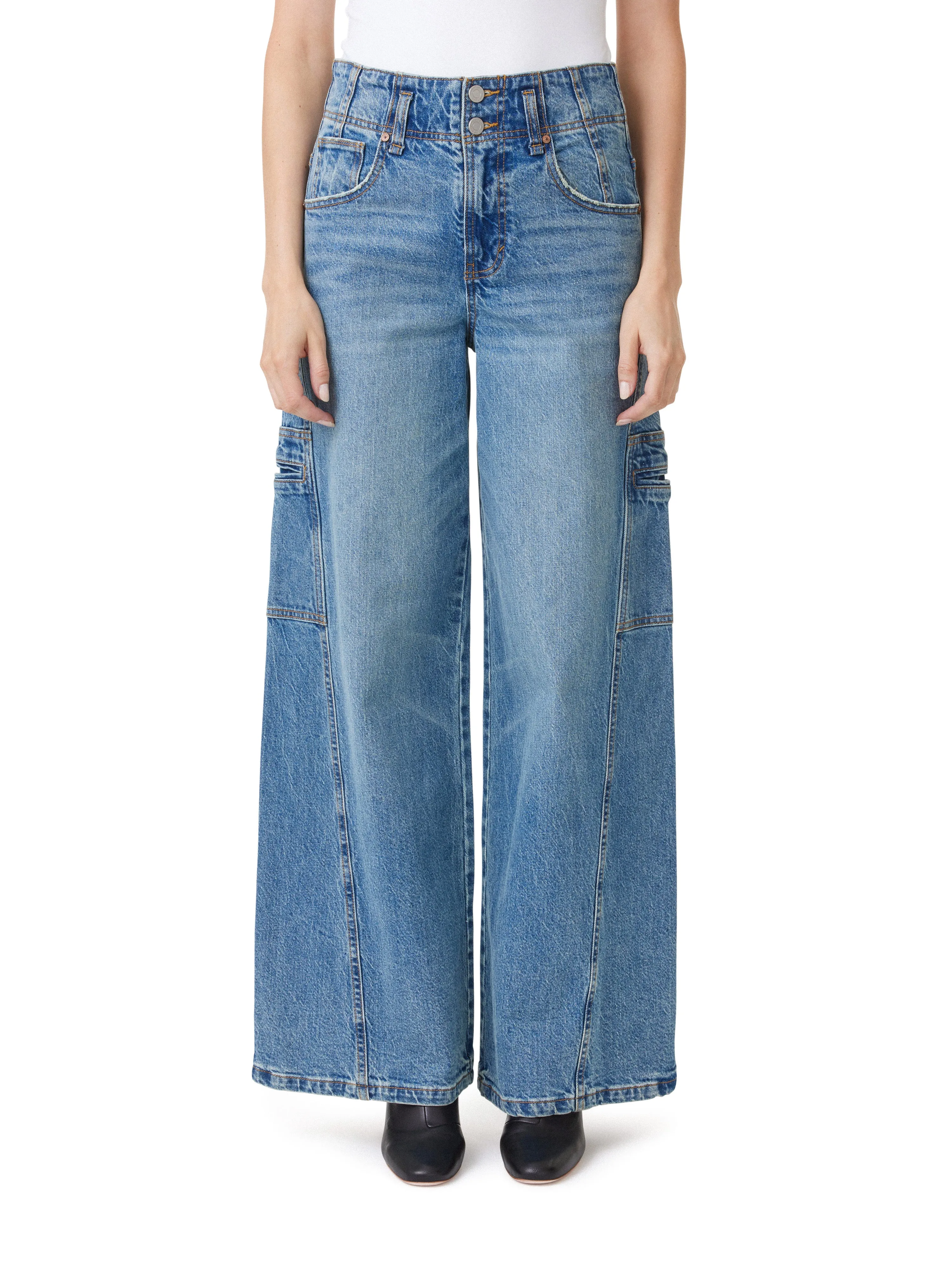 Cargo Extra Wide Leg Jeans