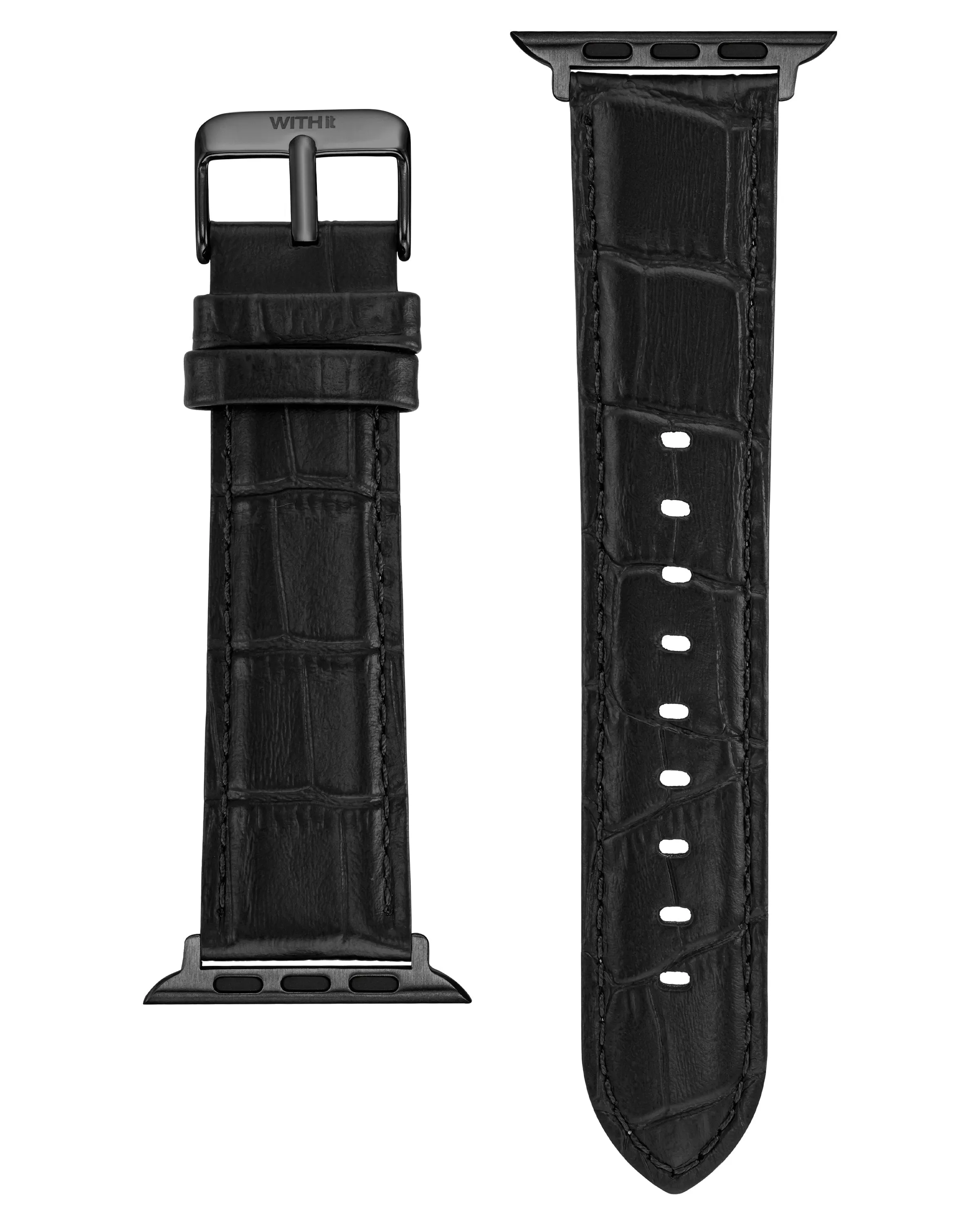 Croco Grain Leather Band for Apple Watch®