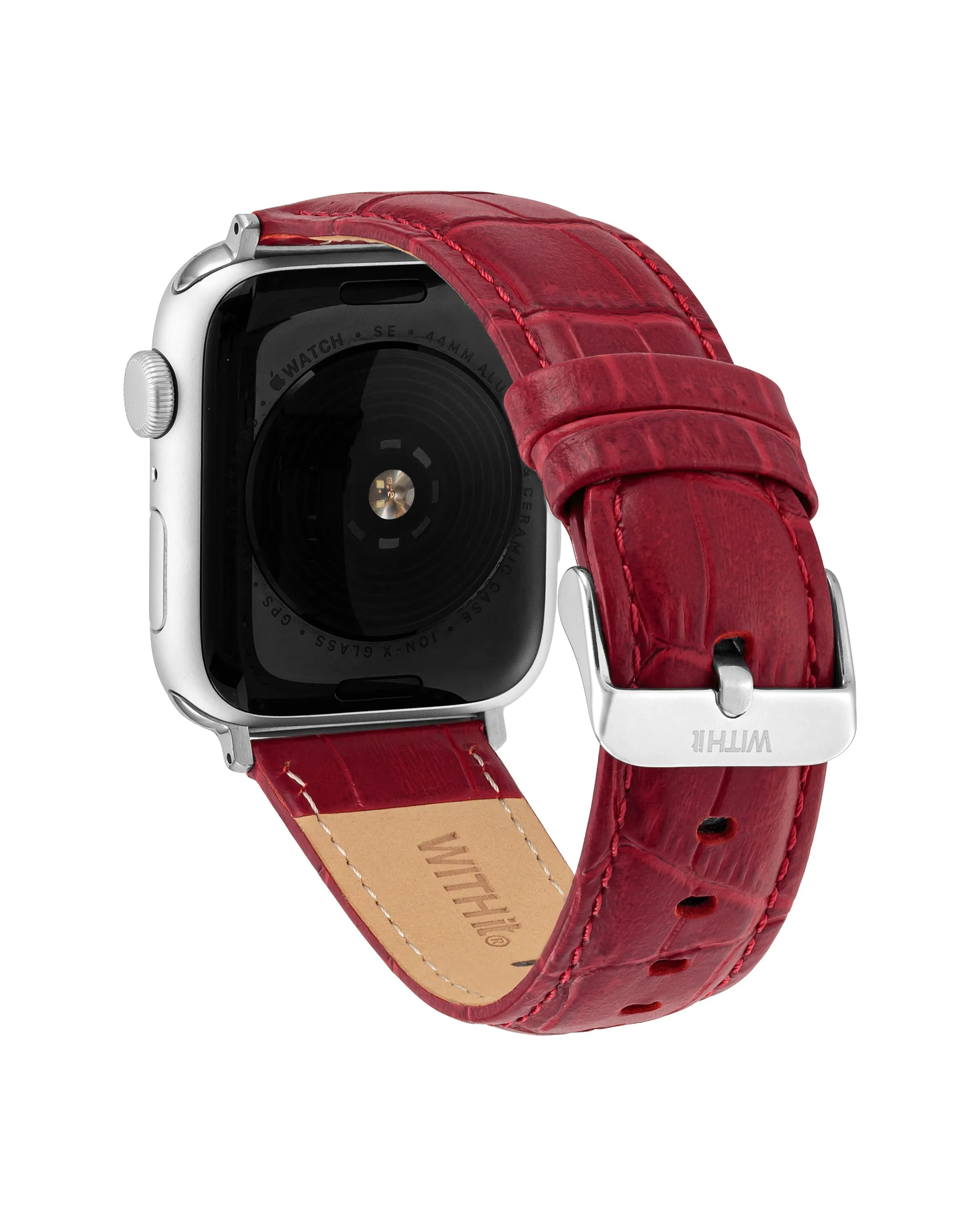 Croco Grain Leather Band for Apple Watch®