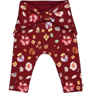 Dazzle Bow Pant, Cabernet/Nightingale