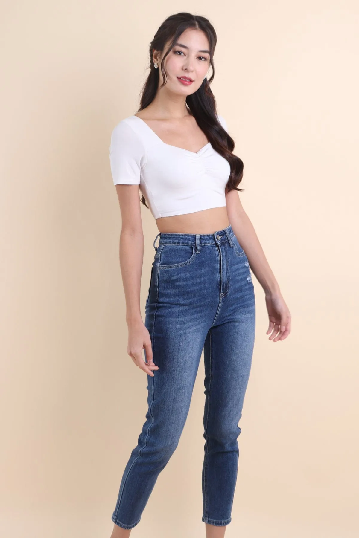 DEBBY BOYFRIEND JEANS IN DARK WASH