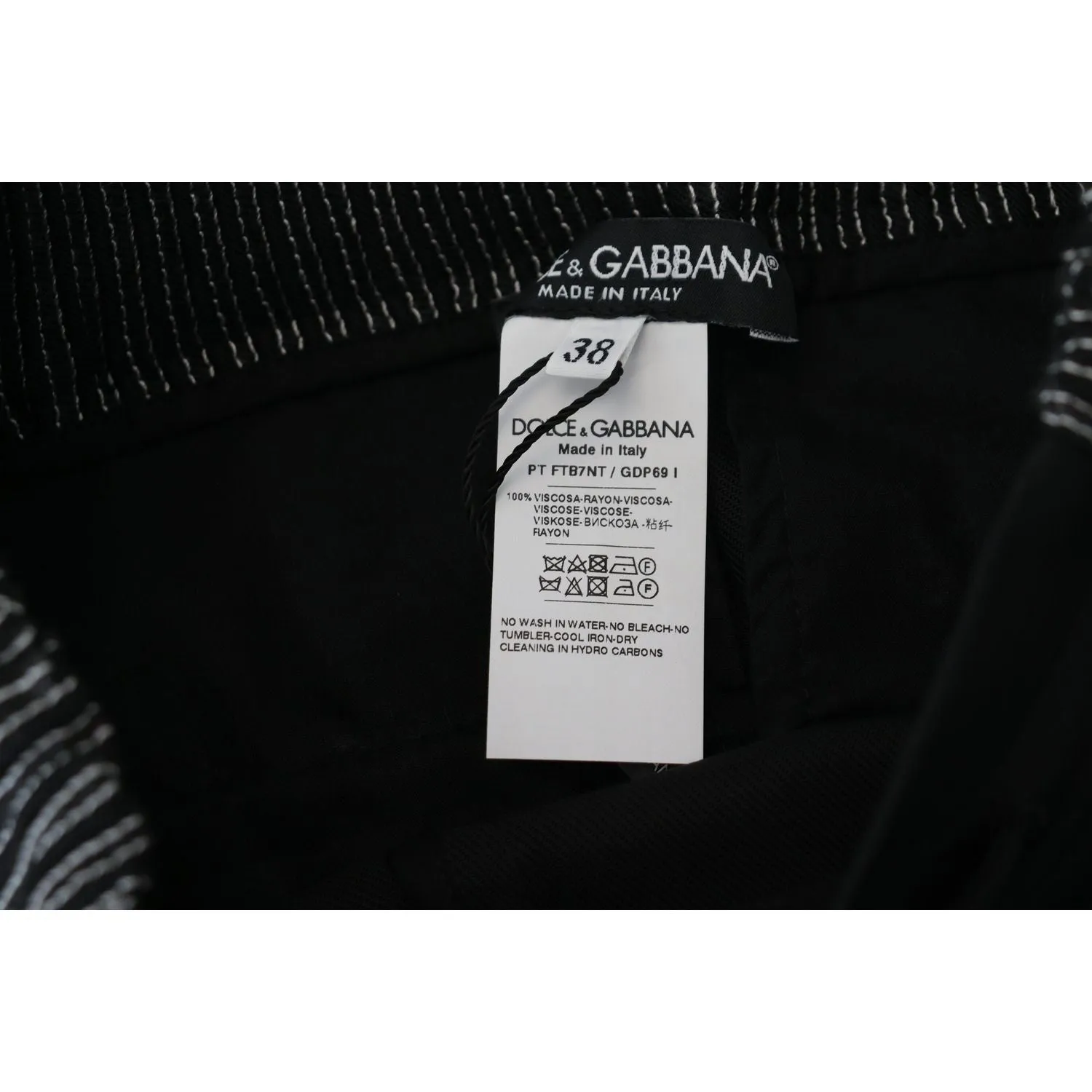 Dolce & Gabbana Elegant Black Cotton Pants