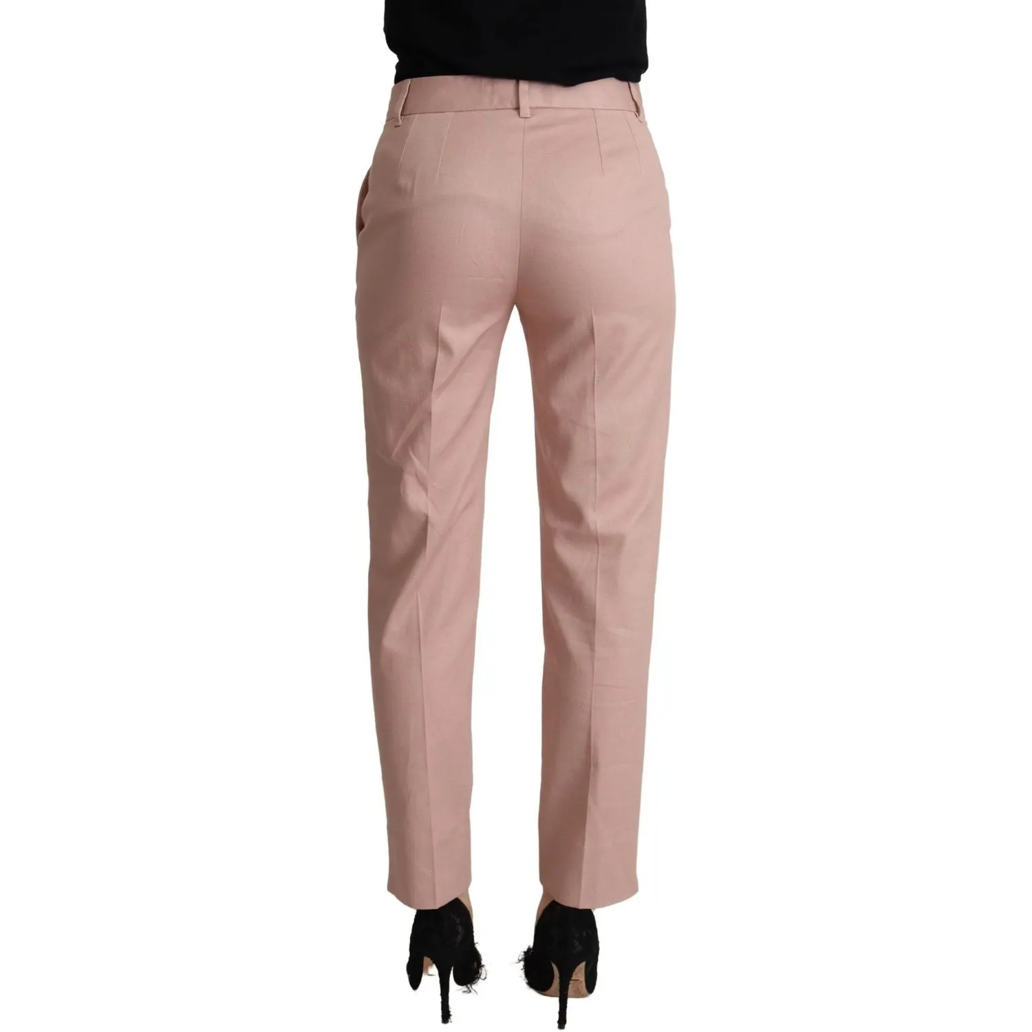 Dolce & Gabbana Elegant Pink Tapered Pants for Sophisticated Style