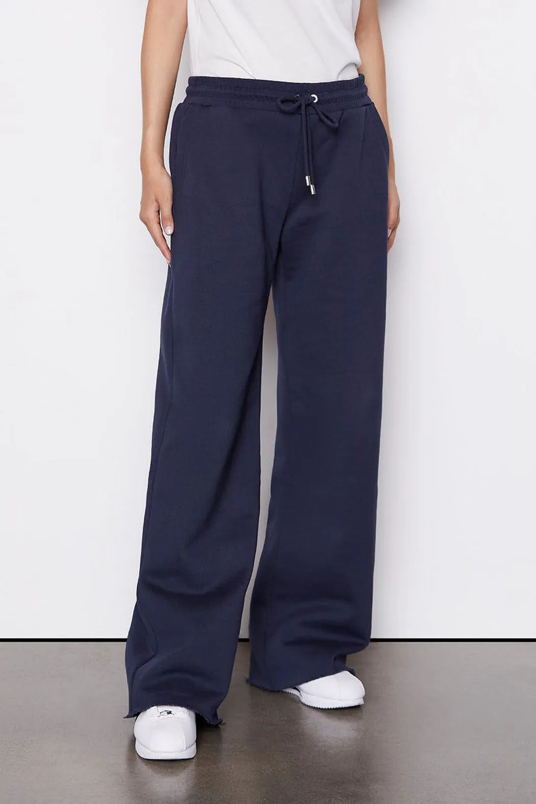 Frame - Wide Leg Sweatpant Navy