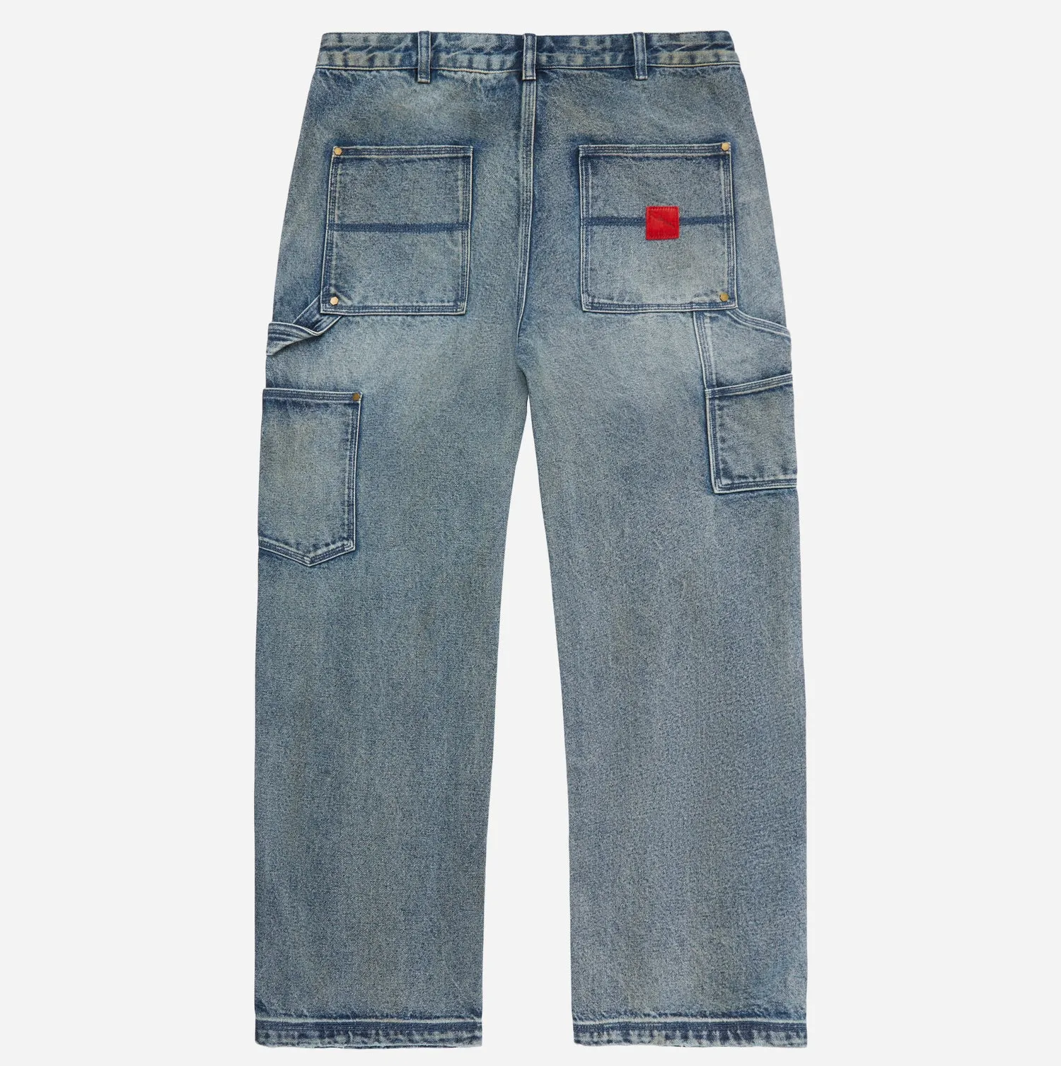 Fugazi 1940 Vintage-Inspired Mud Washed Denim Pants for Men