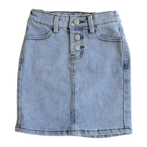 GIRLS Emmie Light Wash Denim Skirt