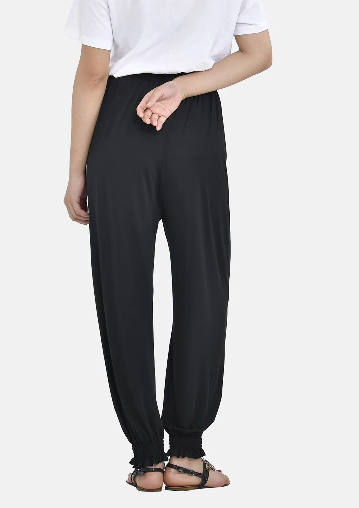 Harem Trousers With Elasticated Waist