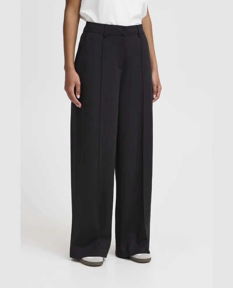 Ichi Kate Office Black Trousers