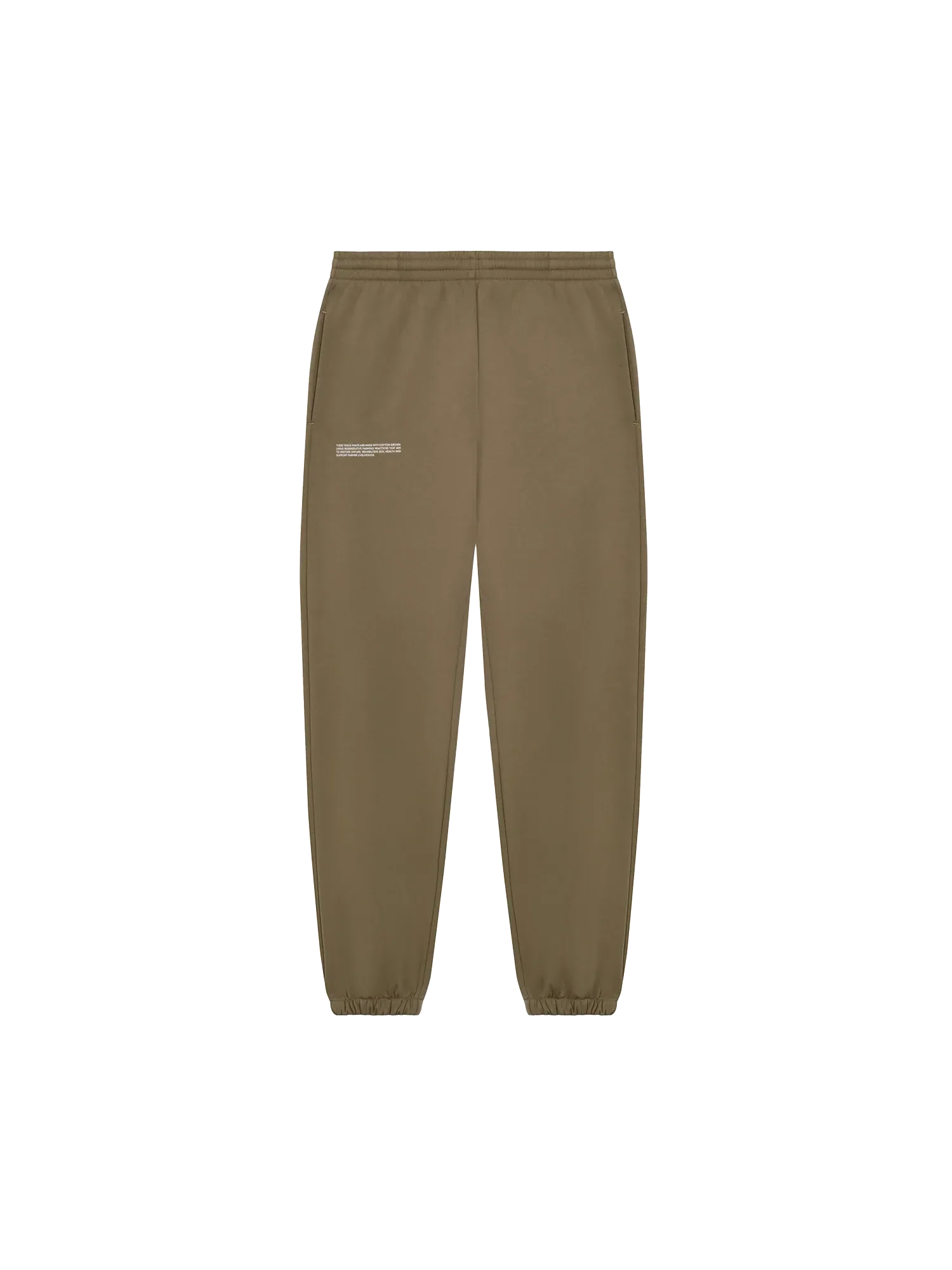 In Conversion Cotton Track Pants—terra brown