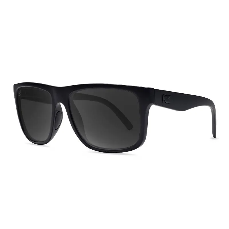 Knockaround Torrey Pines Sport Sunglasses - Black on Black/Smoke