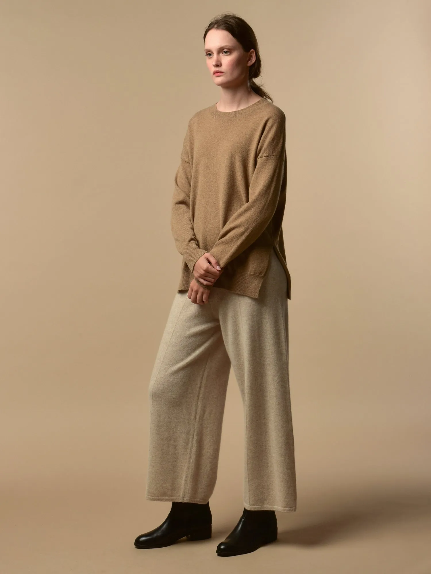 Loose Fit Pants_Oatmeal