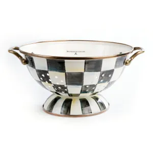 MacKenzie Childs Courtly Check Large Colander