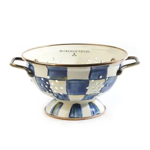 MacKenzie Childs Royal Check Colander - Small