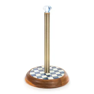 MacKenzie Childs Royal Check Paper Towel Holder