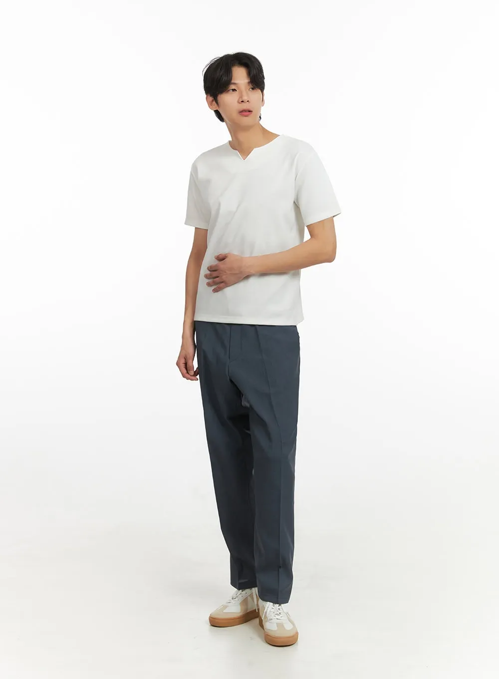 Men's Basic Tailored Pants IY431