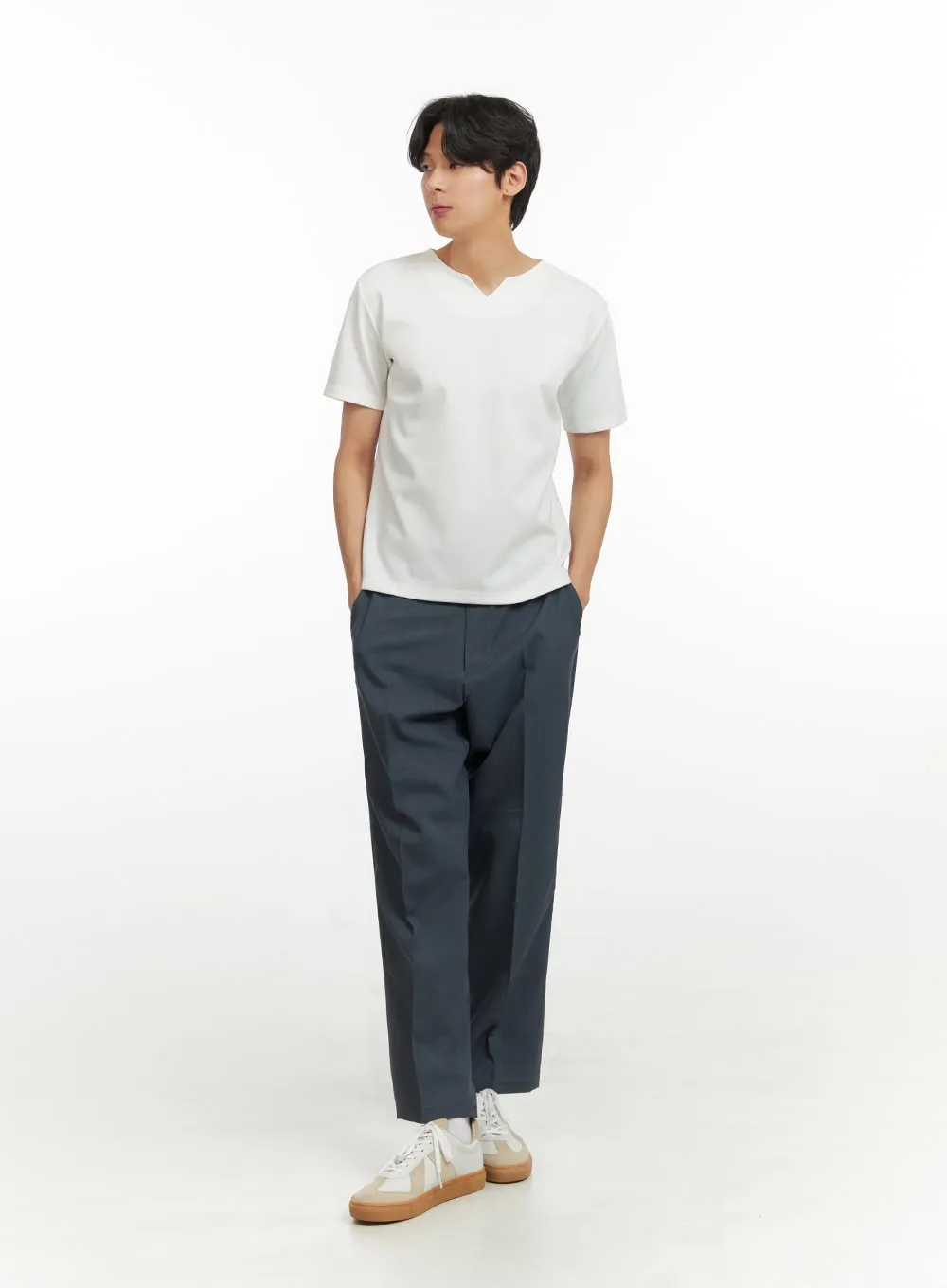 Men's Basic Tailored Pants IY431