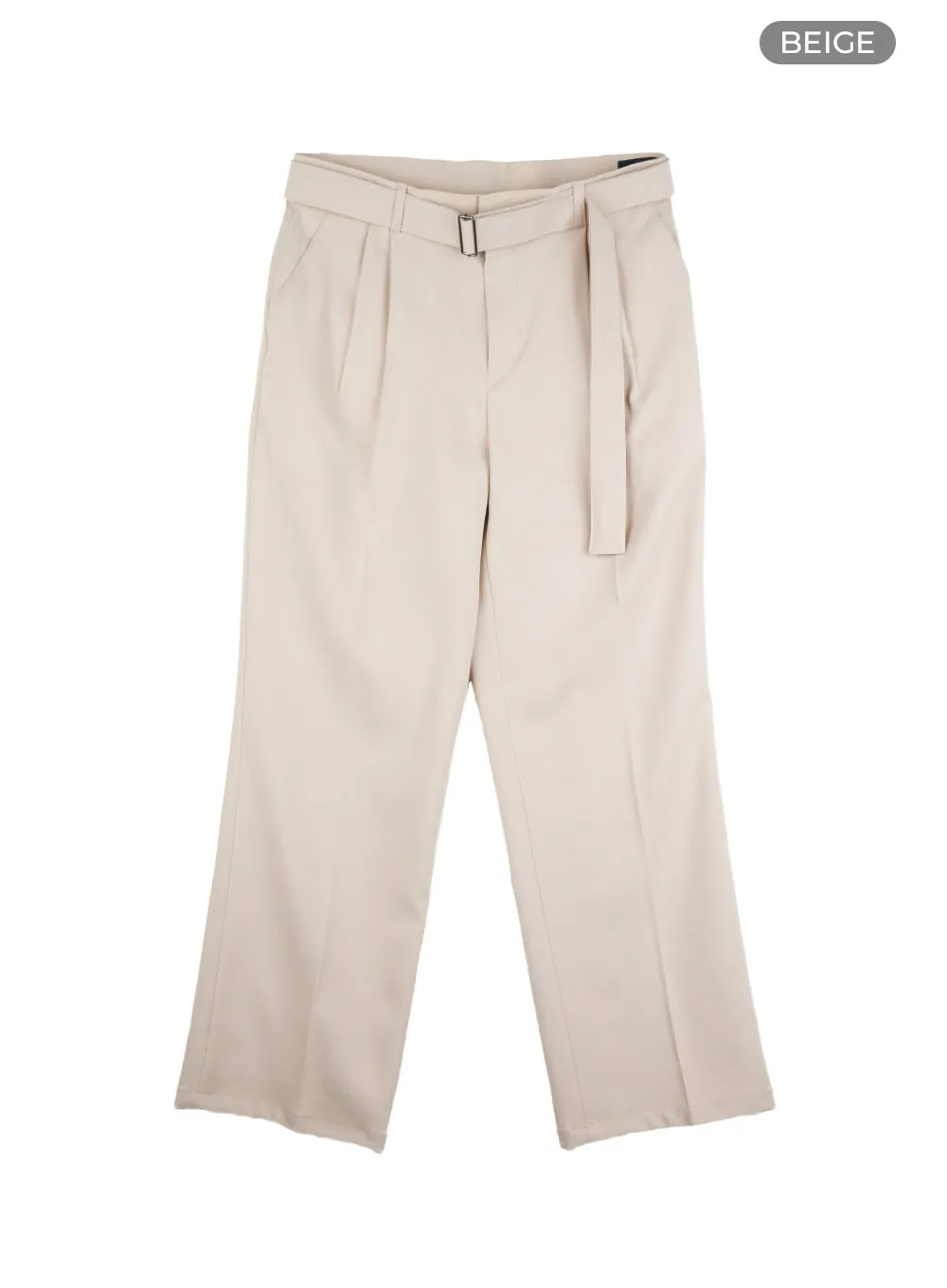 Men's Buckle-Waist Wide Fit Pants IL412