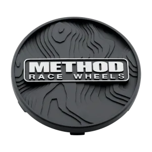 Method Race Wheels Center Cap - Topo Snap-In Black