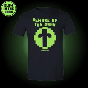 Minecraft Zombie Beware of The Dark Glow in The Dark Adult T-Shirt