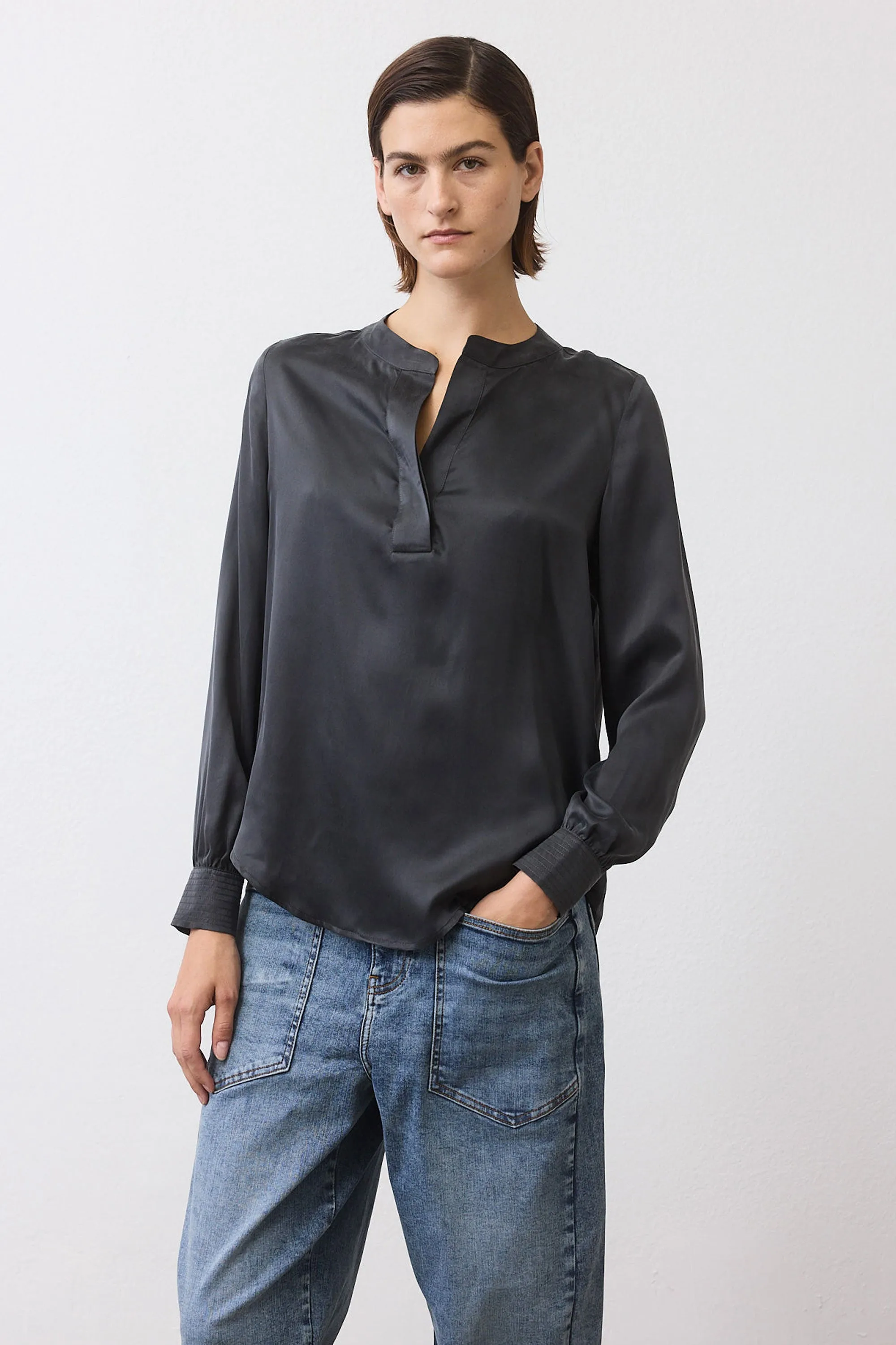 Not Too Loose Silk Blouse