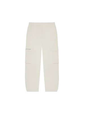 Organic Cotton Blend Cargo Pants—limestone