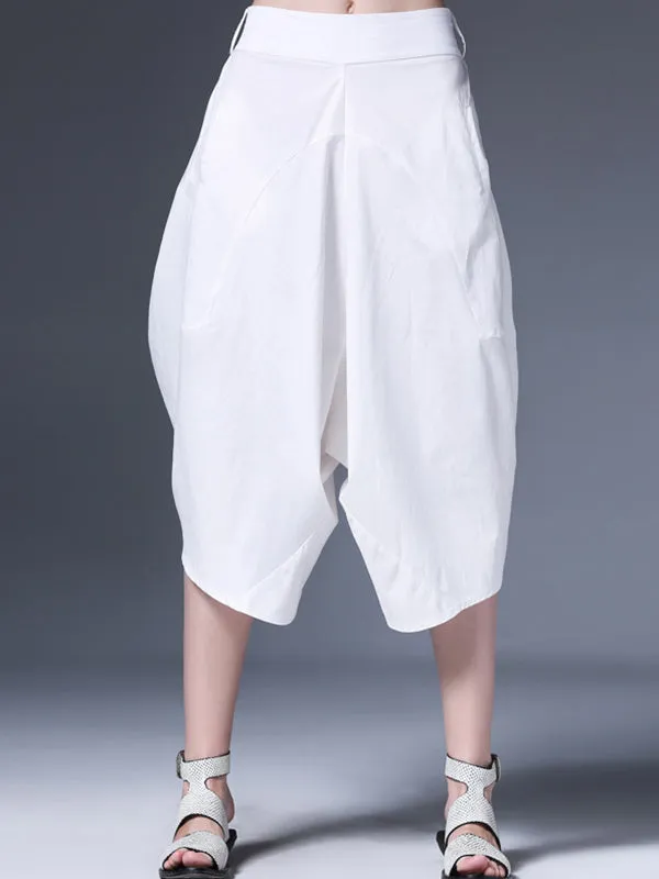 Original Simple Casual Loose White Harem Pants