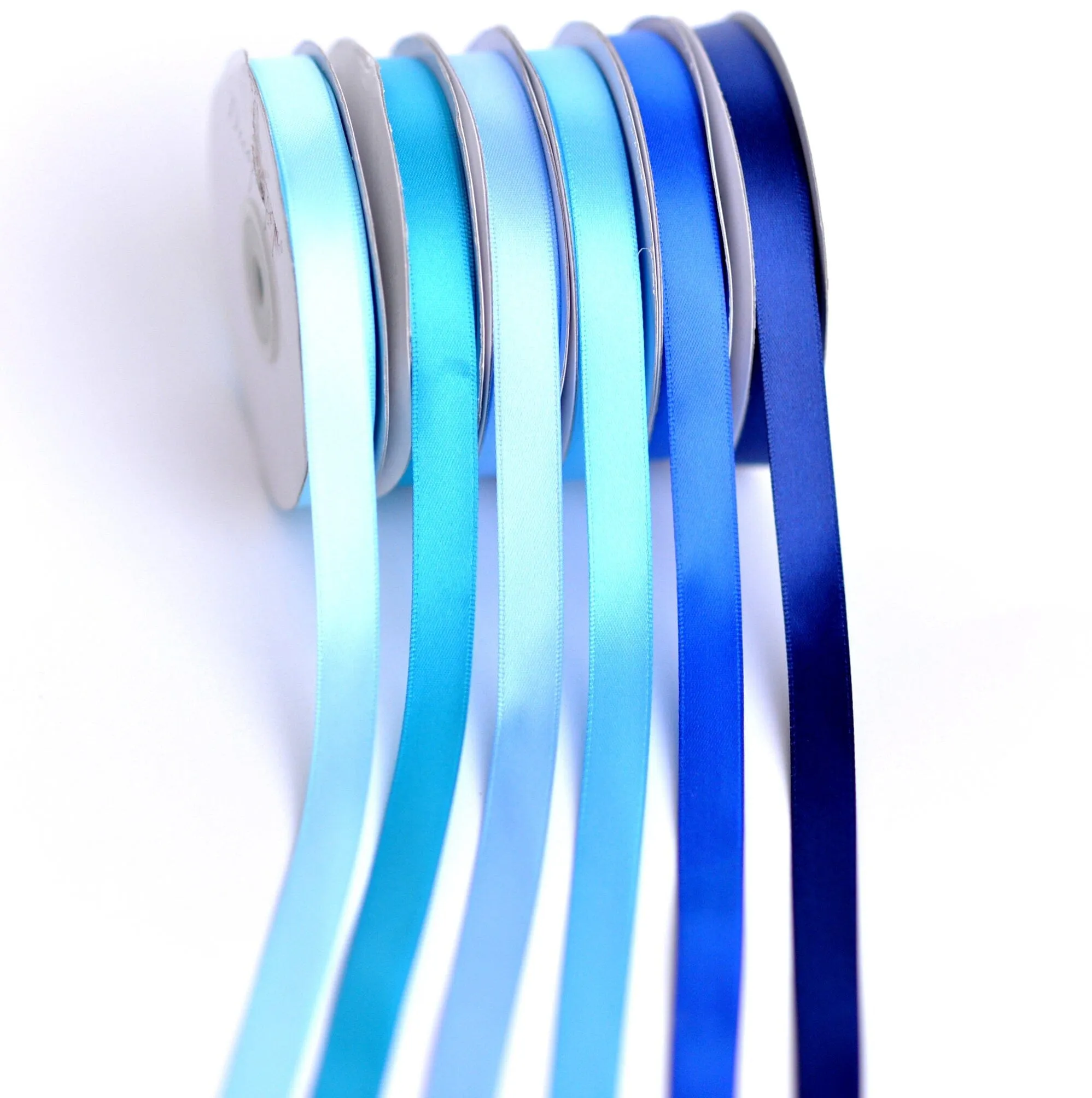 Parade Blue double sided satin ribbon full roll 25m 6 /12 mm royal blue Gift Wrap ribbon  bright blue Ribbon Gift Ribbon Decoration Wrapping