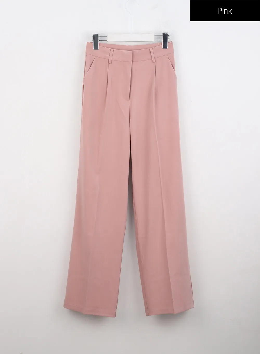 Pintuck Wide-Fit Tailored Pants ON303