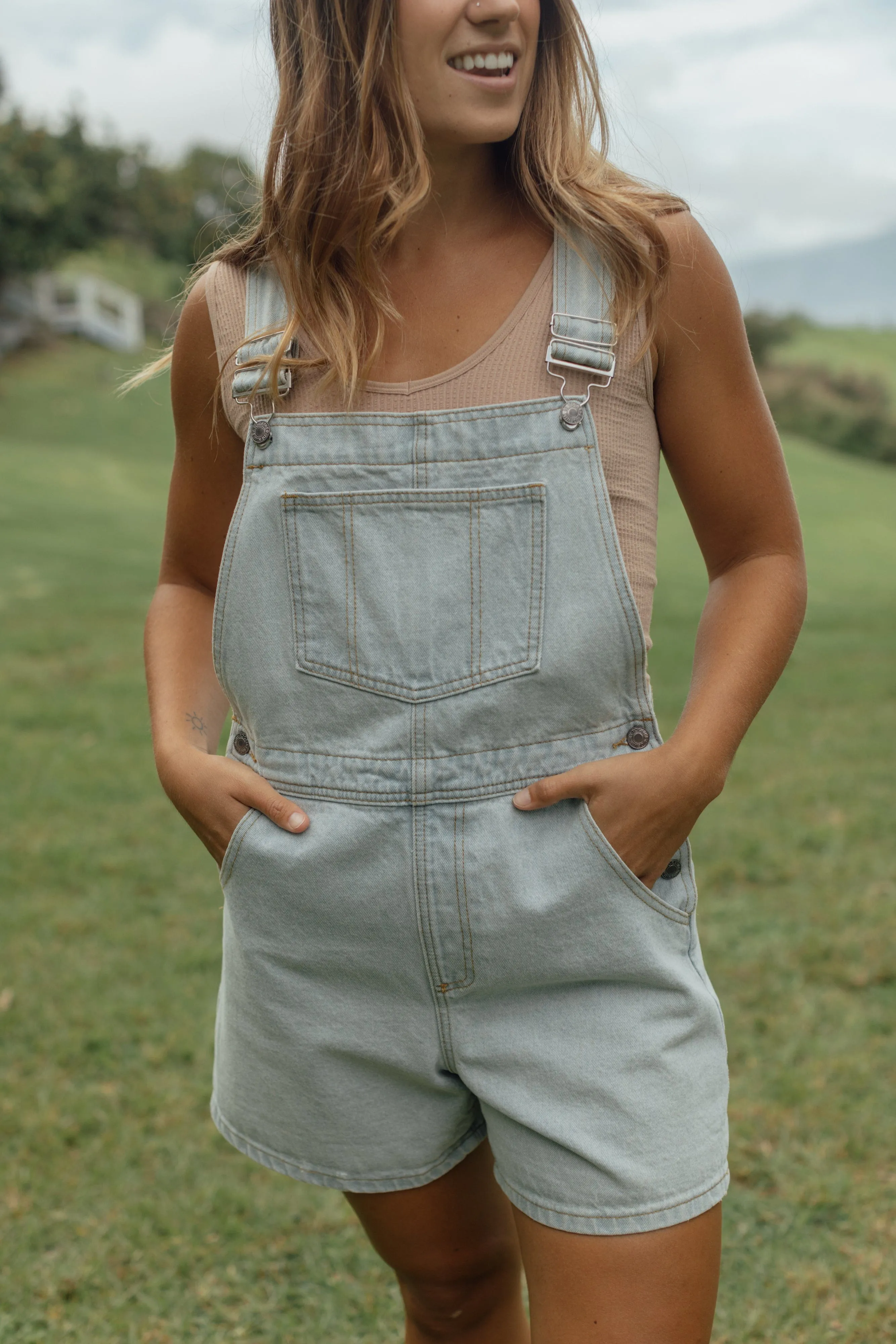 Portland Shortalls - Light Wash