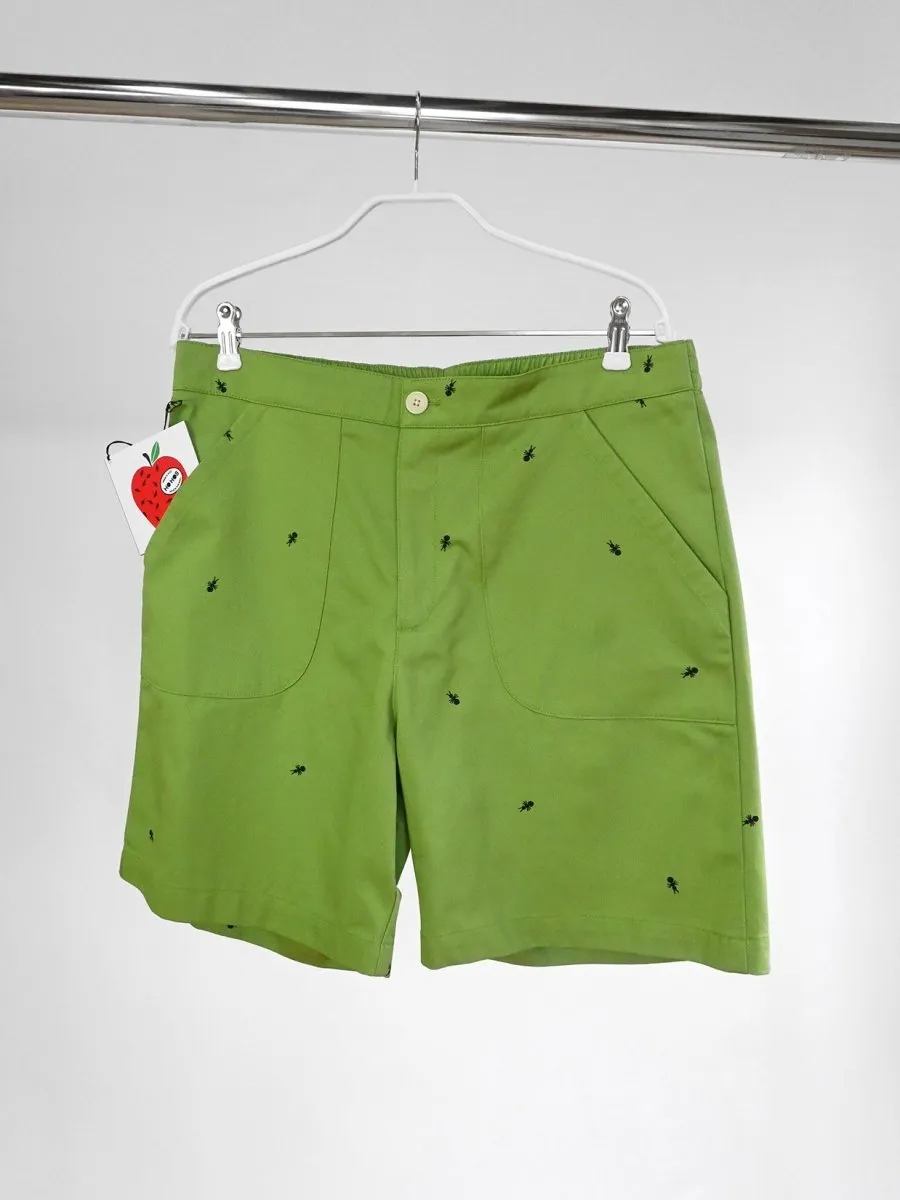 "Ants on your Pants" Work/Play Shorts -  Avocado Green (Limited Run)