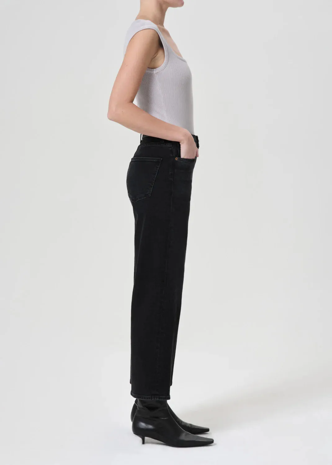 Ren High Rise Wide Leg Jeans - Hush