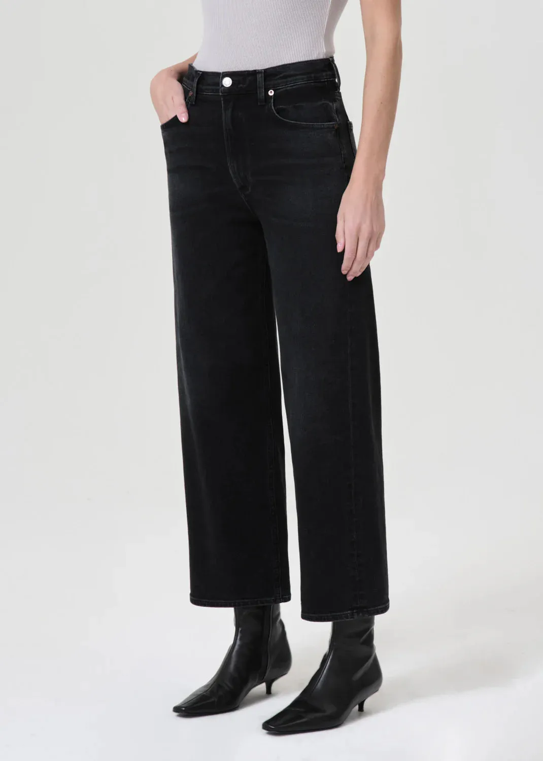 Ren High Rise Wide Leg Jeans - Hush