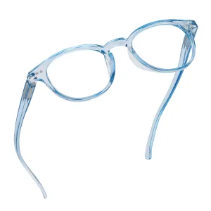 Round-Blue-Light-Blocking-Reading-Glasses-Light-Blue-2-00-Magnification-Computer-Glasses