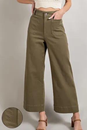 Soft Washed Wide Leg Pants